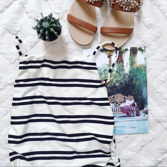 Vix Other - VIX Striped High Neck One Piece Swimsuit